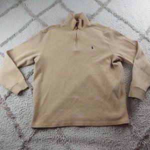 Polo by ralph lauren pullover quarter zip sweater men's size XL
